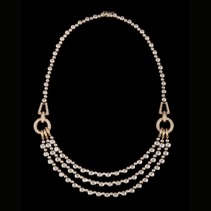 Venere, Gold and diamond necklace